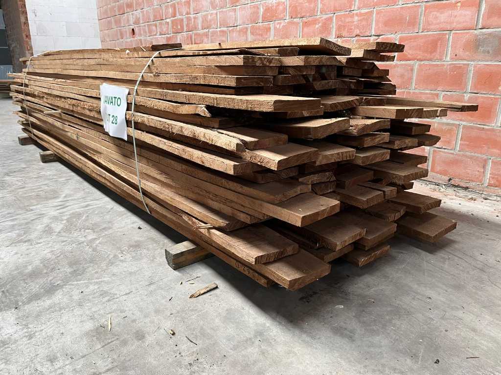 59,9 m² Planken 15 x 3 cm lengte 3,80 m