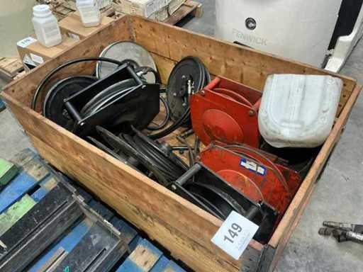 Divers bobinets de tuyau (9x)