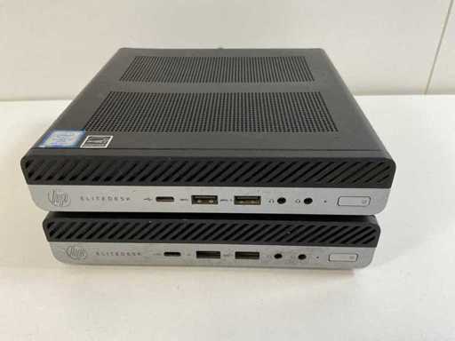 HP EliteDesk 800 G4, Core(TM) i5 generația a 8-a, 8 GB RAM, 256 GB desktopuri NVMe MIni (2x)