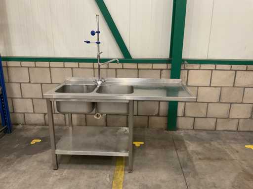 Lavandino in acciaio inox