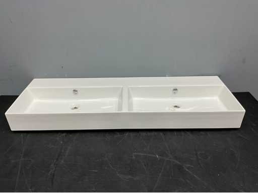 Primabad - MEG 11 PRO 8939SF - Lavabo in porcellana 140 x 45 cm