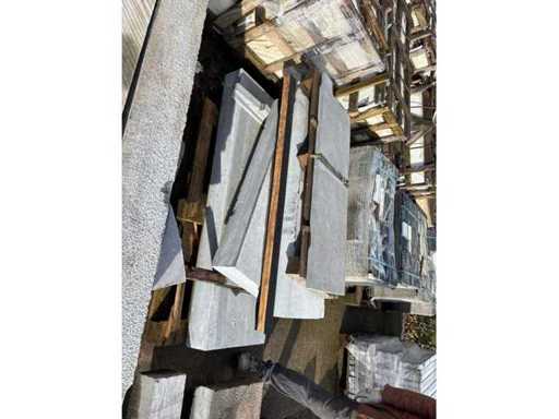 Różne niebieskie kamienie (3x)