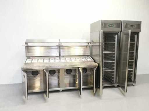 Foster - FPS4GR/EPRO26BS - Refrigerated table with fridge and freezer
