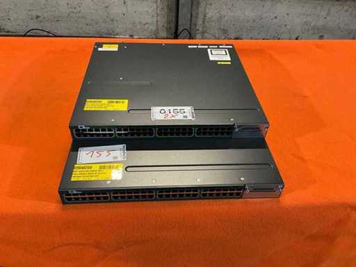 Cisco WS-C3560X-48P-L Network Switch (2x)