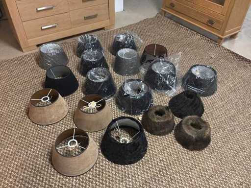 Various lampshades (18x)