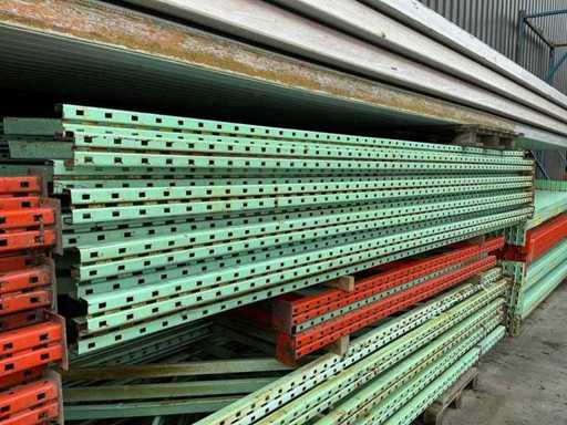 Disassembled pallet racking