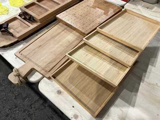 Holz-Servierbrett (9x)