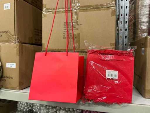 Sac Lot Bouquet rouge 24x24x24cm (360x)