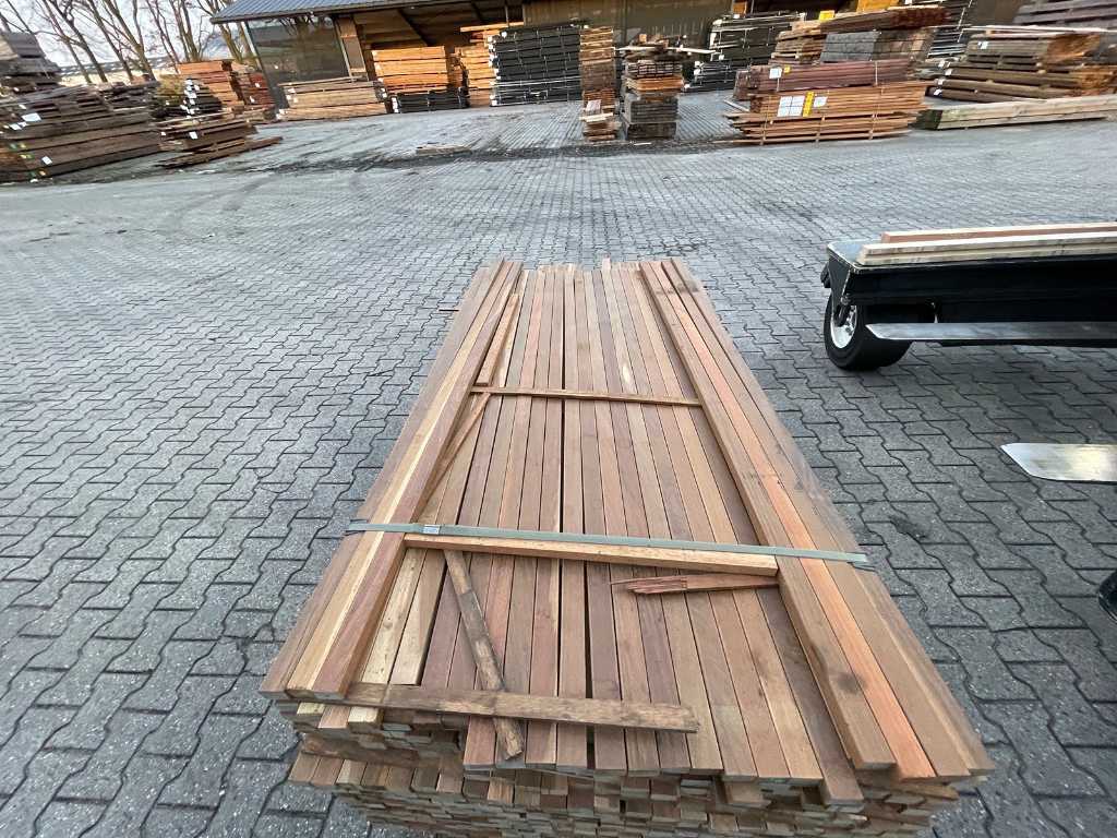 Ipé hardhouten planken geschaafd 27x40mm, lengte 145/185cm 60/215cm 87/245cm (292x)