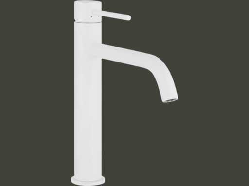 Kitchen mixer tap matt white