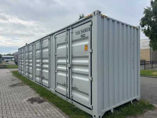 40ft High Cube HQ / 12 meter Storage Container with 3 Side Doors