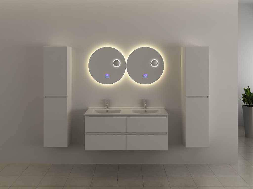 Round mirror with LED lighting & Bluetooth - Ø60 cm