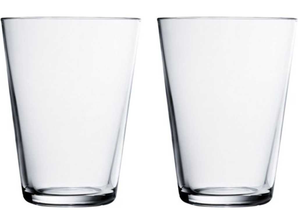 Iitala Glass Kartio Glass - 40 cl - Clear - 2 pieces 
