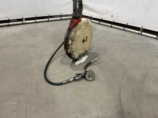 Smeerolie haspel met badger meter