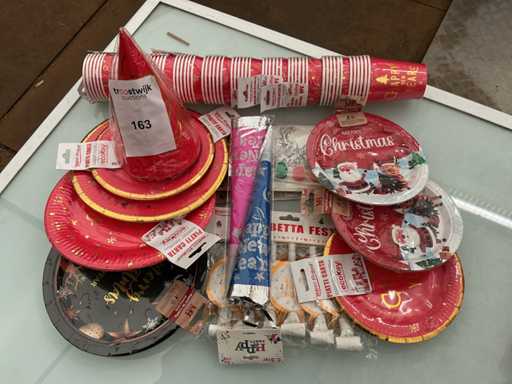 Party Weihnachten, Tischdekoration.