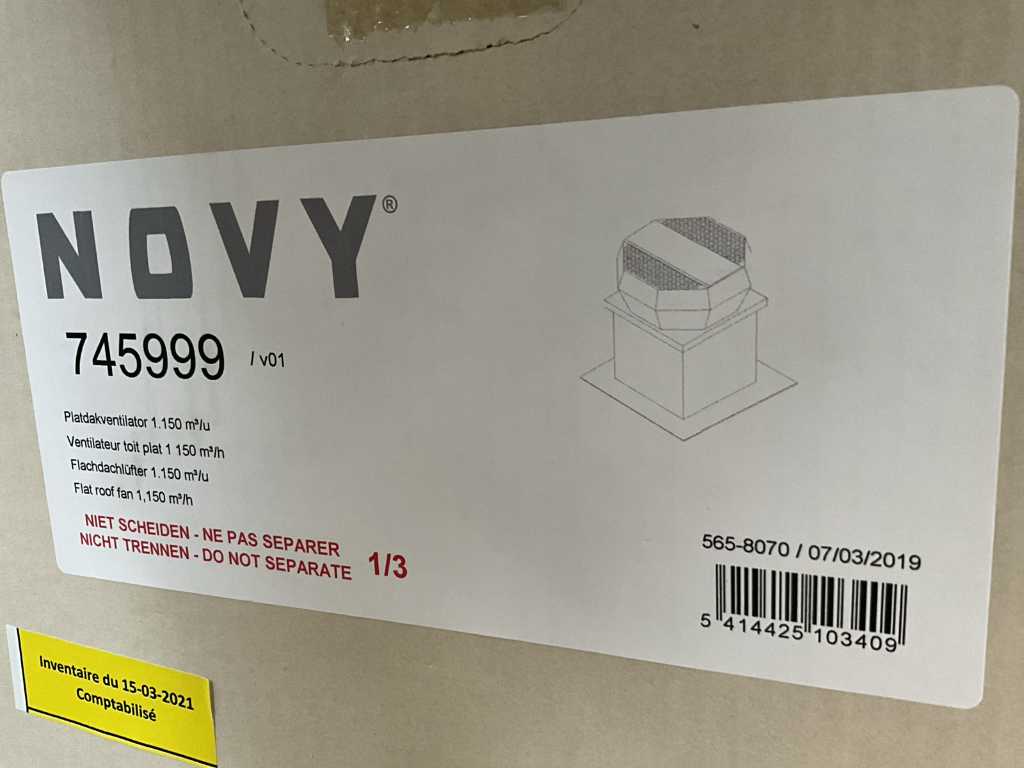 Ventilateur pour toit plat NOVY 745999