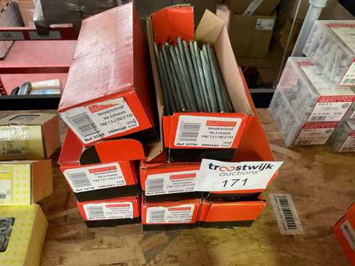 8 Dozen lange houtschroeven