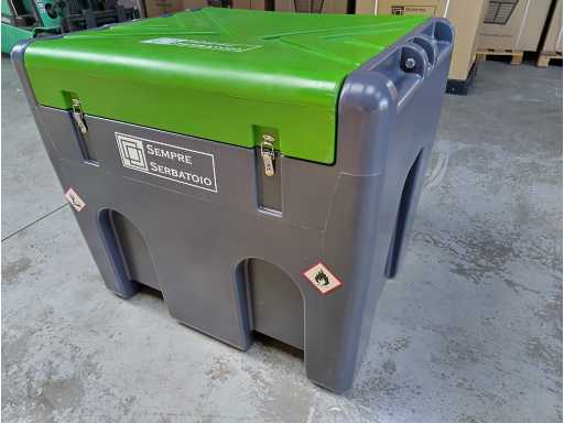 Brandstof opslagtank IBC 400 liter