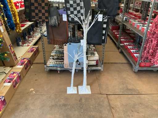 C.Star. Dekoration, mehrfarbiger LED-Weihnachtsbaum. (2x)