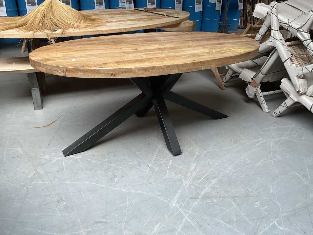 Tavolo da pranzo in legno di mango 180x100 cm