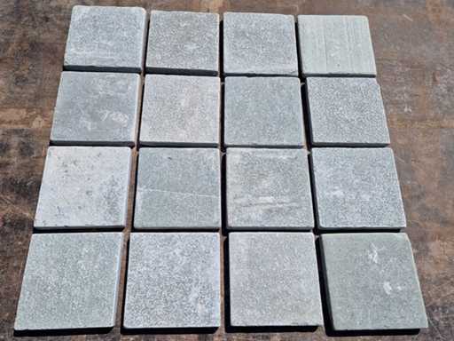Natural stone tiles (approx. 90m²)