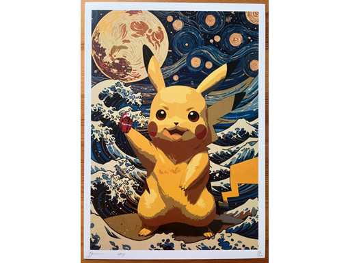 DEATH NYC: Pikach & Van Gogh Kanagawa Wave 56/100