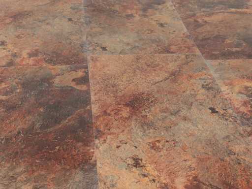 Carrelage PVC 104 m2 avec sous-couche XPS - 610 x 305 x 5 mm