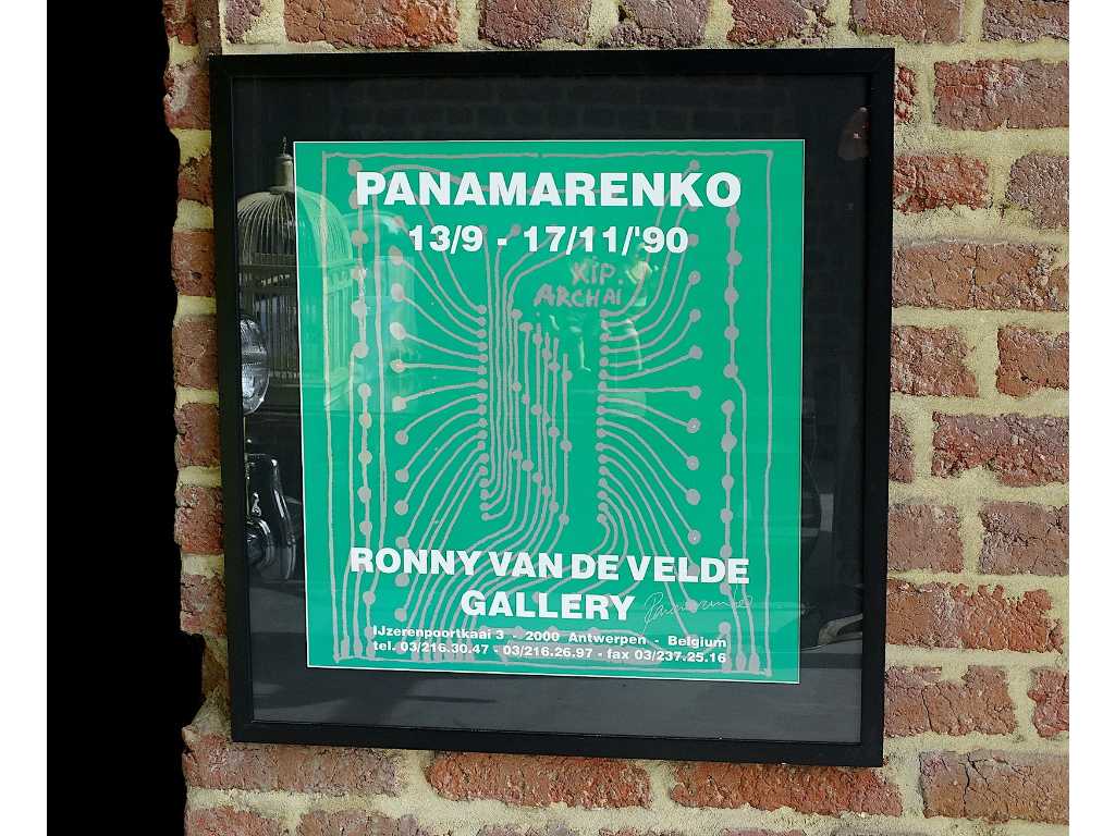Locandina della mostra Panamarenko Ronny V D Velde Gallery