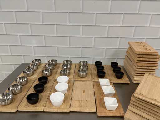 Plateau de tapas (en partie) avec bol (30x)