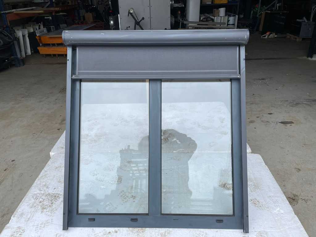 Frame with awning