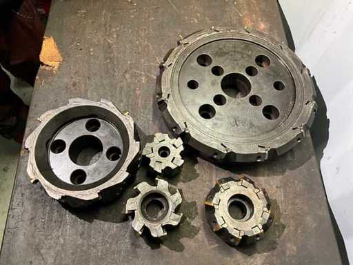 Różne głowice frezarskie (5x)