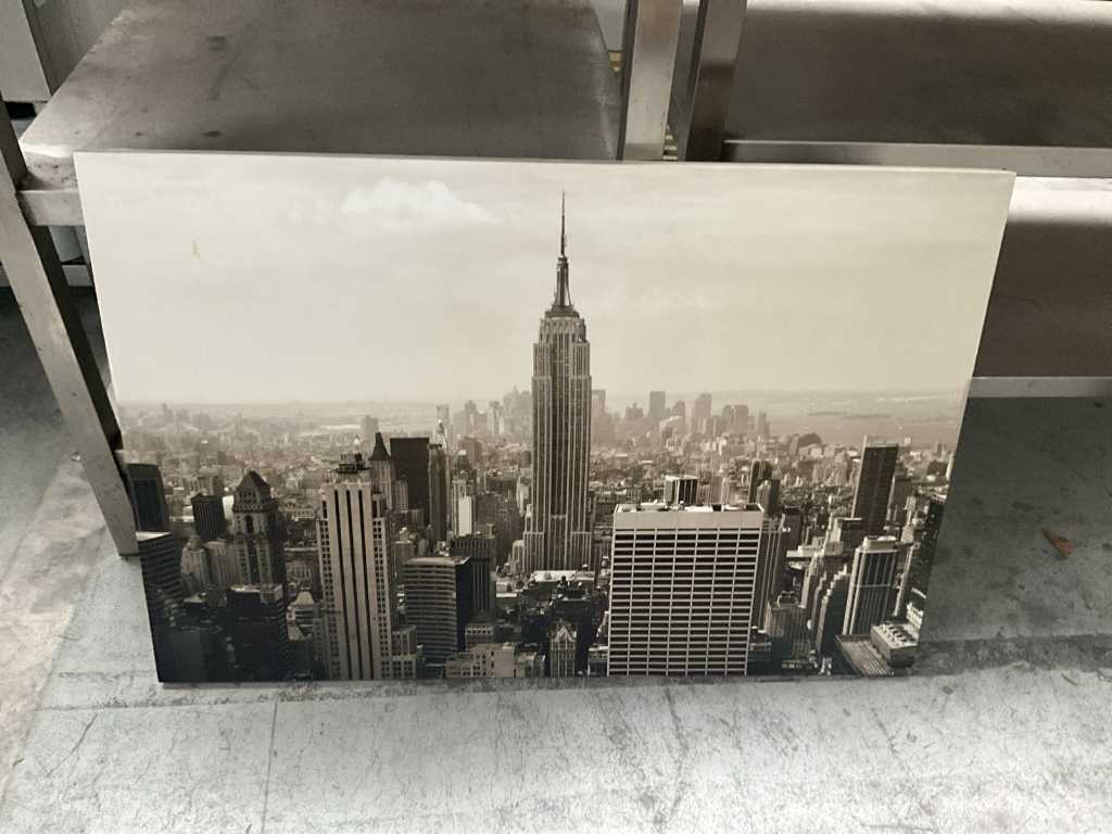 Canvas/frame presenting skyscrapers sight