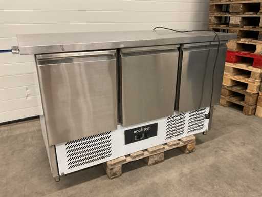 Ecofrost 7950.5055 3-drzwiowy stó? ch?odniczy ze stali nierdzewnej