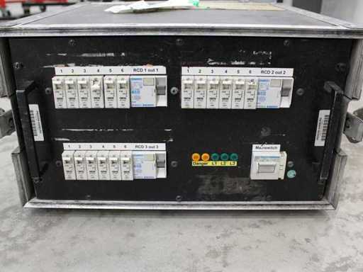 Strom-VT 063A -> 3xHarting, SI=18xC10A (19"/6U)