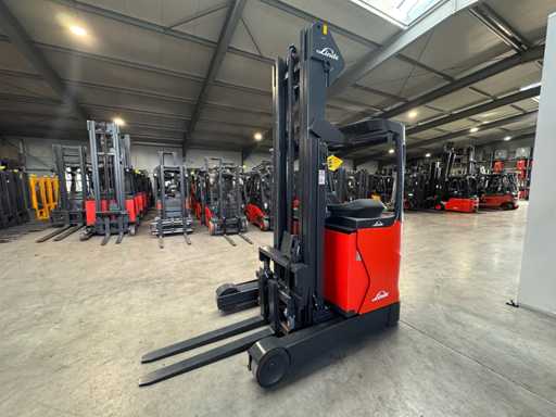 2017 Linde R16 1,600kg Triplex 700cm Vorkversteller Vorkheftruck Elektrische heftruck Reach truck