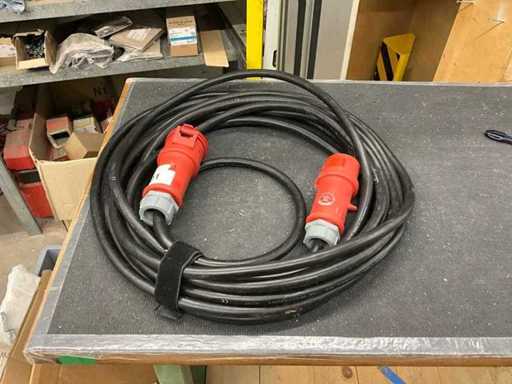 Cablu de alimentare CEE 32 A de 15m lungime H07 RNF 5x6mm2