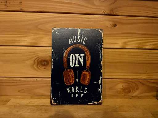 Metalen reclamebord 30x20cm