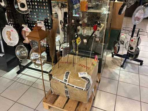 Garden stakes and pluviometers