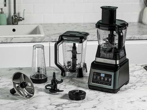 Ninja 3-en-1 Robot de cuisine et mixeur avec 5 programmes