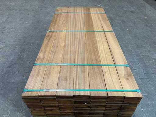 Deski z teku Gujany strugane 1550x140x25mm (161x)