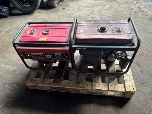 EVERPOWER benzinemotorgeneratorsets, 2 eenheden