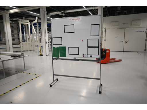 Double-Sided Mobile Magnetic Whiteboard