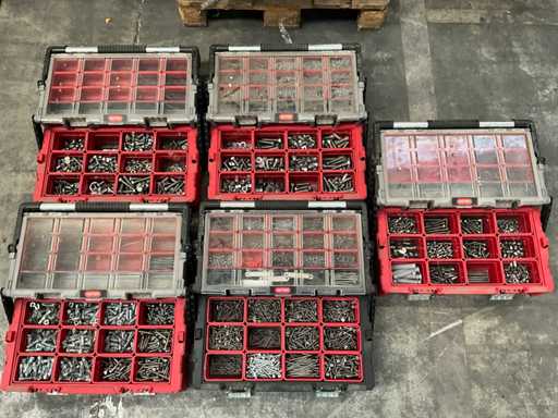 Boîte à outils Keter porte-à-faux avec contenu (5x)