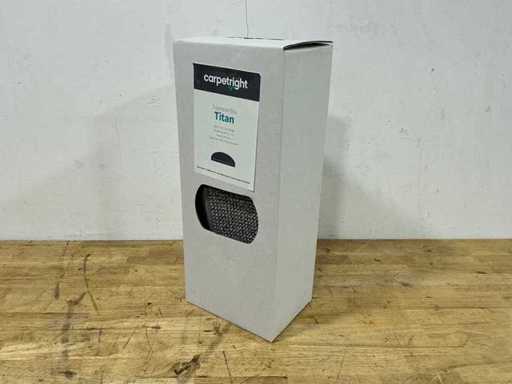 Carpetright - Titan - 1423 Grey Beige - Tapijttegels voor trappen (5x)