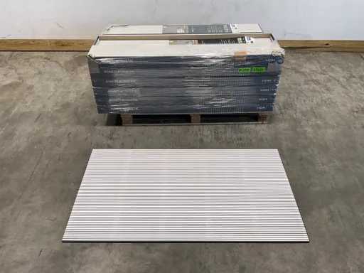 13,3 m² HDM Akustik-Wandpaneele - Clair weiß - 138,8x20,1 cm