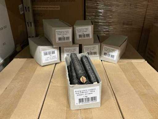 Batch binding wire on woodstick 0.65mm/100g per stick (1270x)
