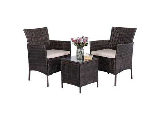 Ensemble de jardin MaxxGarden 22401 - ensemble bistrot en 3 pièces