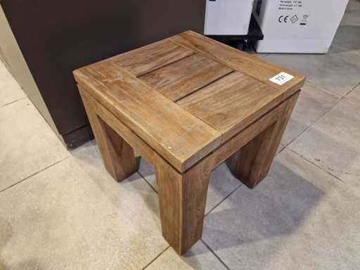 Table d’appoint Castle-Line Teck Luke Brandy 40 x 40 cm Vintage Teak