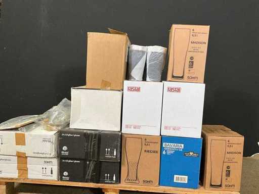 Gemengde Verpakking Bar Levert Glasjes