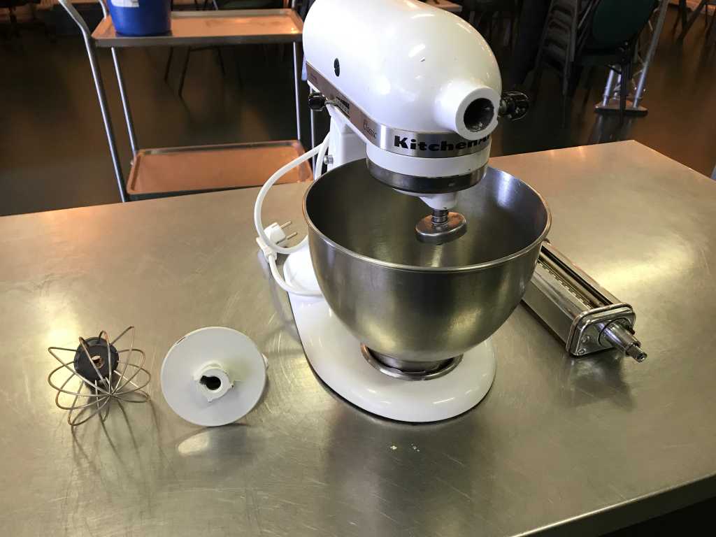 KitchenAid - KSM-45 alb clasic - Robot de bucatarie